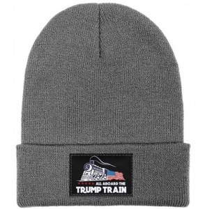 Skullies & Beanies Unisex Knit Hat Trump 45 Squared 2020 Second Presidential Term Warm FashionKnit Caps - Gray-2 - C2192E4K6D3