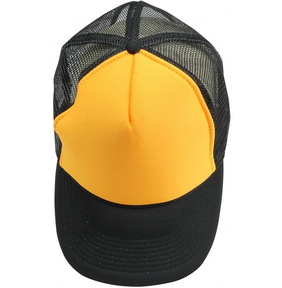 Baseball Caps 2 Packs Baseball Caps Blank Trucker Hats Summer Mesh Cap Flat Bill or Chambray Hats (2 for Price of 1) - CB17YT...