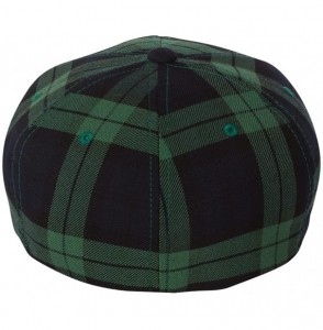Baseball Caps Tartan Plaid Cap - Black/Green - C612EGAUDEX
