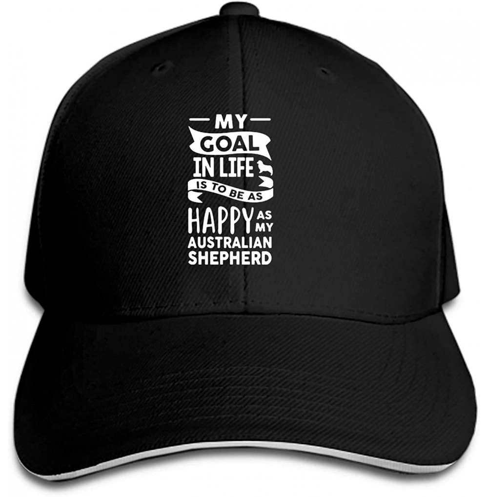 Baseball Caps I'm Just Here for The Pie Unisex Washed Twill Baseball Cap Adjustable Peaked Sandwich Hat - Shepherd Aussie4 - ...