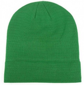 Skullies & Beanies Slouchy Beanie Cap Knit hat for Men and Women - Kelly Green - C518WOY7TS8