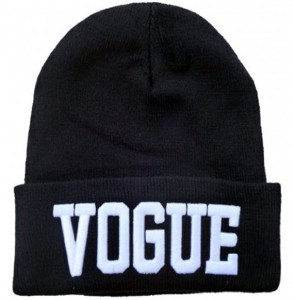 Skullies & Beanies New Hip Hop Wool Winter Knitted VOGUE Beanie Hats Caps For Man and Women - C611JMV8F9N