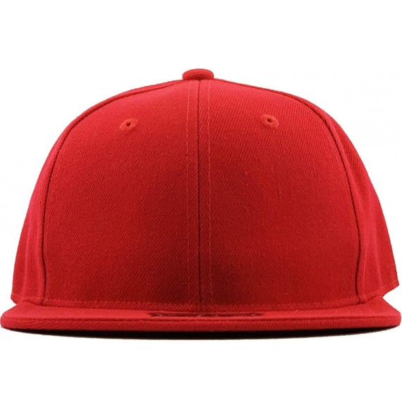 Baseball Caps The Real Original Fitted Flat-Bill Hats True-Fit - 02. Red - C911JEI0C9F