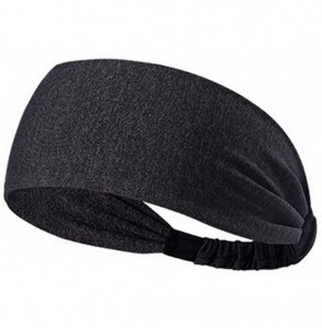 Headbands Neutral Hair Band- High Elastic Hair Band- Sports Headband- Solid Color Hair Ring- Fashion Headband - Dark Gray - C...