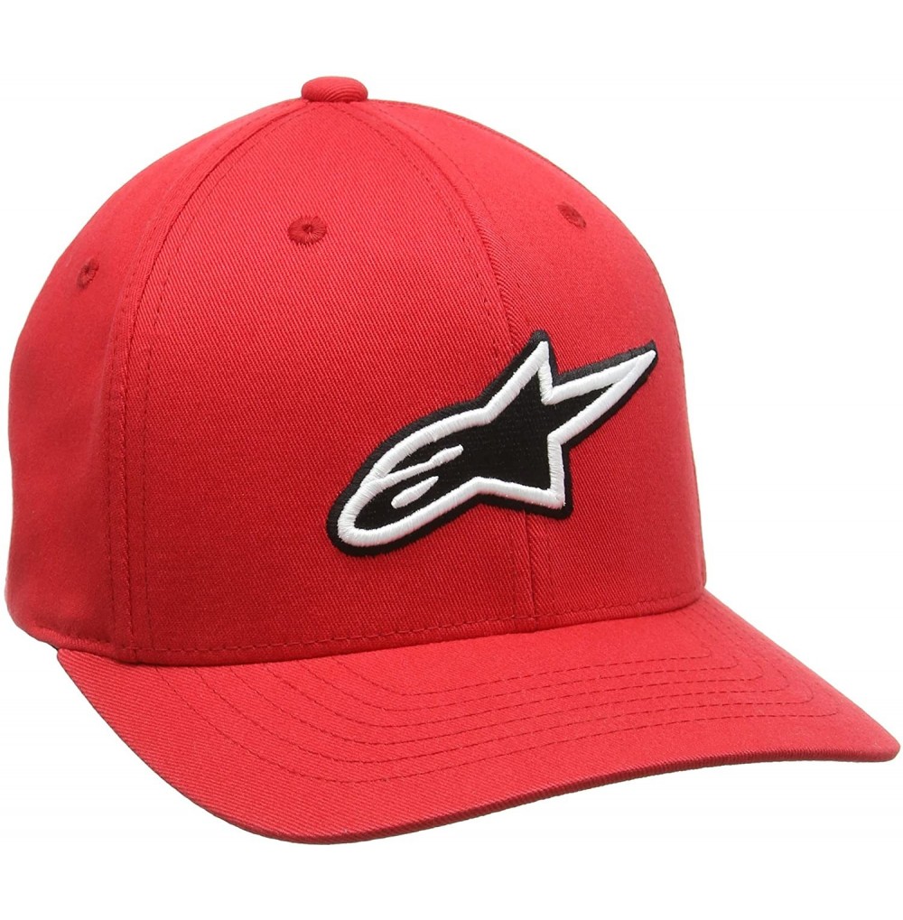 Baseball Caps Alpinestars Men's Curved Bill Structured Crown Flex Back 3D Embroidered Logo Flexfit Hat - CG117K4715X