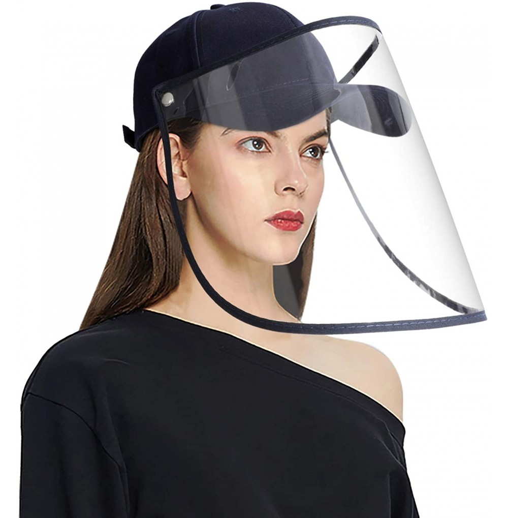 Baseball Caps Baseball Hat- Bucket Hat- Reusable Detachable Film Hat Men & Women - G-navy Blue - CM198U6S7KL