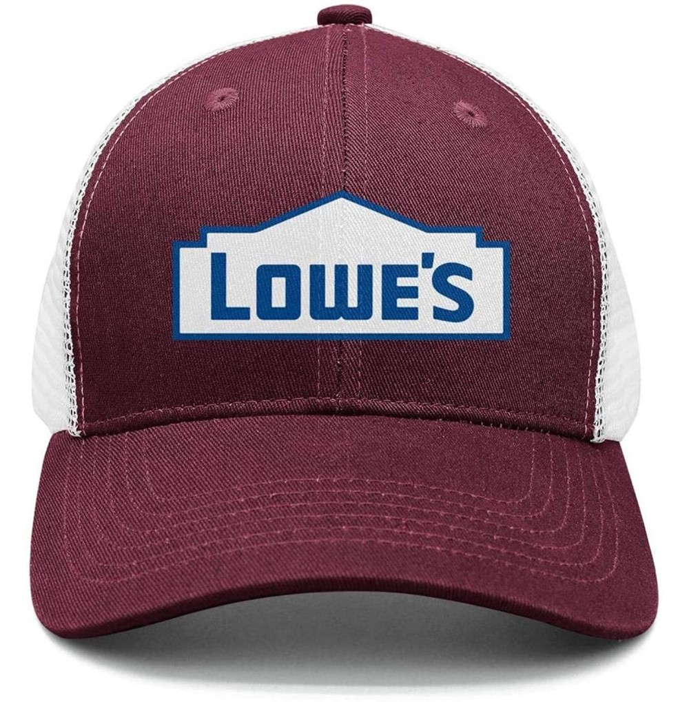 Baseball Caps Unisex Lowe's-Logo-Blue- Fashion Caps Visor Hats - Maroon-41 - C918O79O4Q6