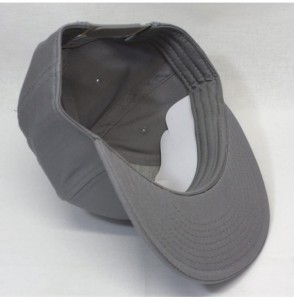 Baseball Caps Premium Plain Cotton Twill Adjustable Flat Bill Snapback Hats Baseball Caps - Gray/Gray - CR1229FK1JF