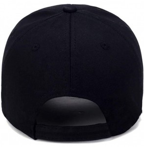 Baseball Caps Unisex Vintage Washed Distressed Baseball-Cap Adjustable Light Board Solid Color Outdoor Sun Hat - Black - CV19...