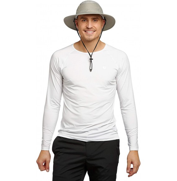 Sun Hats UPF 50+ Protective Broad Brim Sun Hat - Universal Fit - Grey - CA18EOKQ8GX